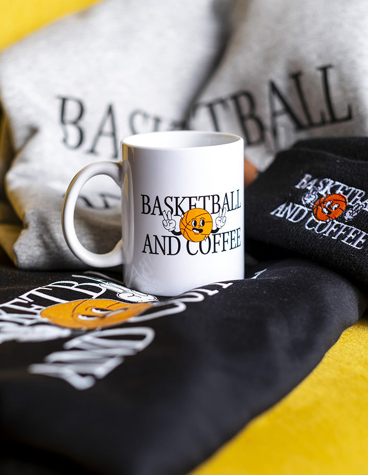 Mug Drôle Crazy Basketball Man - 10 Oz - Céramique Blanc