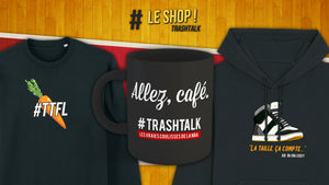 Du neuf sur le Shop TrashTalk : le mug noir Allez Café, un modèle officiel pour la TTFL, par ici les nouveautés !